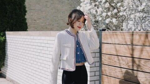 4 cách mặc áo vải tweed trẻ trung, thanh lịch để chị em không bị "đóng khung" style Tết này