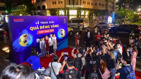 Những khoảnh khắc ấn tượng tại lễ trao giải Quả bóng vàng Việt Nam 2021