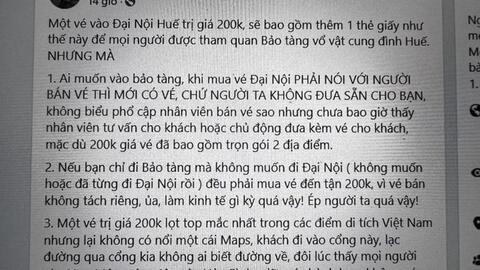 Đơn vị quản lý di tích ở Huế nói gì về sự bất cập giá vé tham quan Đại nội?