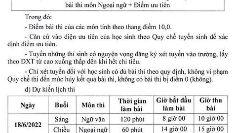 Hà Nội dự kiến mốc thời gian tổ chức kỳ thi vào lớp 10 THPT năm 2022