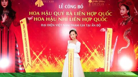 Mẫu nhí Phùng Hiểu Anh đăng quang Hoa hậu Nhí Liên hiệp quốc