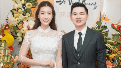 Ảnh hiếm trong đám hỏi Hoa hậu Đỗ Mỹ Linh: Chú rể cười tươi tắn, cô dâu trang điểm nhẹ nhàng