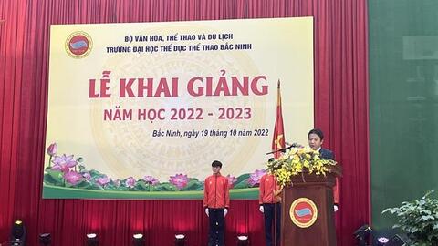 Trường Đại học Thể dục Thể thao Bắc Ninh khai giảng năm học 2022 - 2023