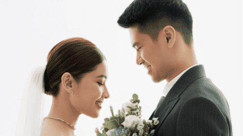 Hé lộ ảnh cưới, Á hậu Thùy Dung tiết lộ chuyện nhầm lẫn "dở khóc dở cười" với chồng doanh nhân