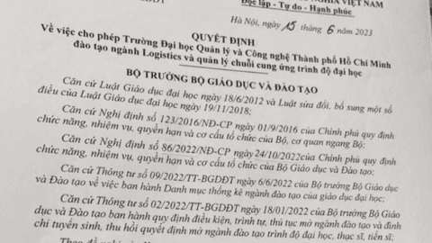 TP HCM: Thêm trường ĐH mở ngành Logistics và Quản lý chuỗi cung ứng