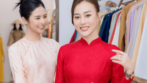 Hoa hậu Ngọc Hân nói về thiết kế gây tranh cãi trong đám hỏi của Phương Oanh và Shark Bình