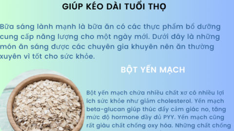 6 món ăn sáng rẻ tiền 'bổ tựa nhân sâm' giúp kéo dài tuổi thọ