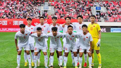 U19 Việt Nam thất bại trong trận ra quân giải quốc tế ở Trung Quốc
