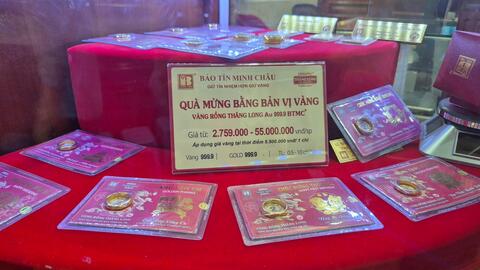 Cuối tuần, giá vàng tăng nửa triệu đồng mỗi lượng
