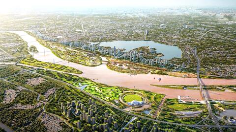 Trục đại lộ cảnh quan sông Hồng - Trục không gian chiến lược định hình Thủ đô đến năm 2050, tầm nhìn 2125