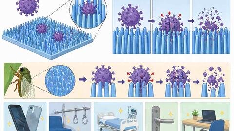 Vật liệu nano mới có thể giảm nguy cơ lây nhiễm virus trên bề mặt