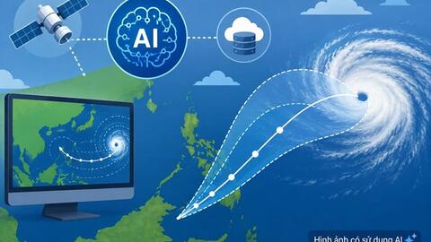 Hệ thống AI mới giúp dự báo đường đi của bão chính xác hơn