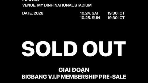 Người hâm mộ đổ xô “săn” vé BIGBANG, các hạng hết sạch sau 2 giờ mở bán