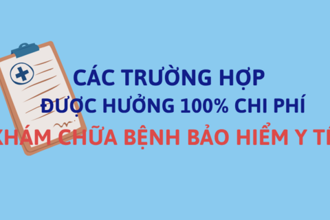 INFOGRAPHIC: Các trường hợp được hưởng 100% chi phí khám chữa bệnh bảo hiểm y tế