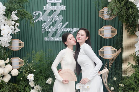 Người đẹp 2k2 hé lộ chuyện làm phù dâu đám cưới Đỗ Thị Hà và thiếu gia Tập đoàn Sơn Hải