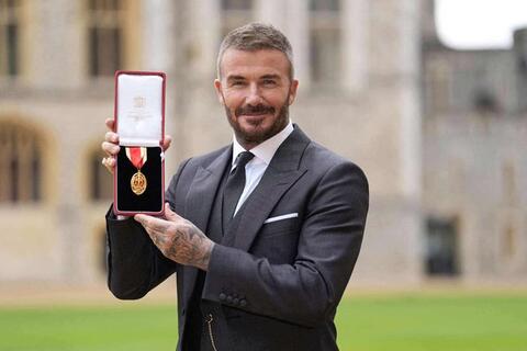 David Beckham viết tiếp di sản với tước hiệu Hiệp sĩ Hoàng gia
