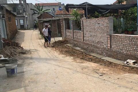 Hiến đất làm đường - động lực xây dựng nông thôn mới ở Vật Lại