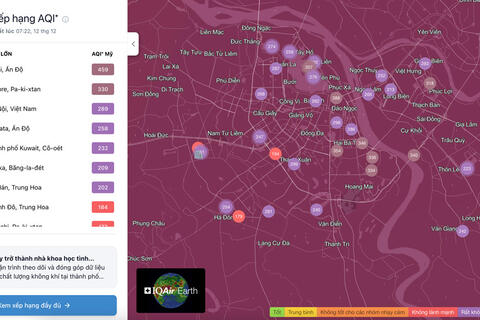 Chất lượng không khí Hà Nội chưa có dấu hiệu được cải thiện