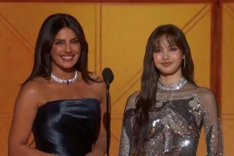 Lisa (Blackpink) đọ sắc cùng Hoa hậu Thế giới trên sân khấu Quả cầu vàng