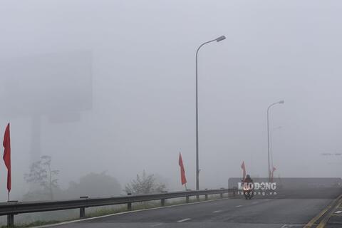 Hưng Yên, Ninh Bình sương mù dày đặc, tầm nhìn bị hạn chế
