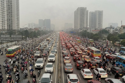 Giao thông Hà Nội sáng 3/2: Vành đai 2 đông xe, cầu Thanh Trì thông thoáng