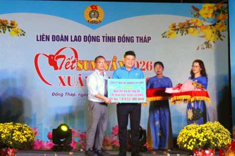 Tết sum vầy đến với công nhân lao động tỉnh Đồng Tháp