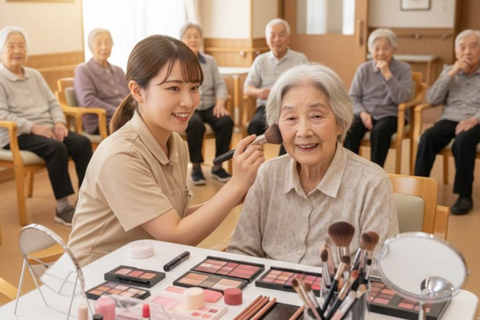 Trang điểm giúp người già sống tốt hơn