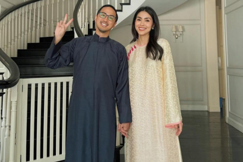 Con dâu tỉ phú Johnathan Hạnh Nguyễn và cách chọn mặc áo dài