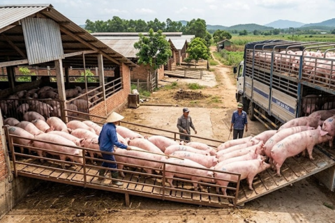 Giá heo hơi hôm nay 13/3: Miền Nam giảm nhẹ, thấp nhất 65,000 đồng/kg