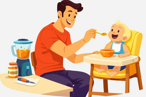 Ăn dặm đúng cách ngay từ đầu giúp bé hấp thu tốt và hình thành thói quen ăn uống khỏe mạnh