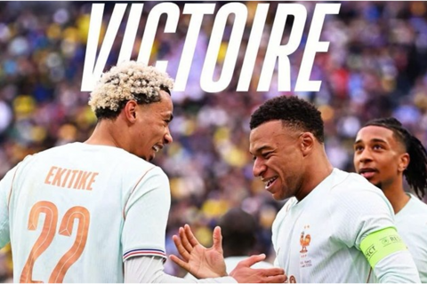 Đội tuyển Pháp thắng Brazil dù chơi thiếu người