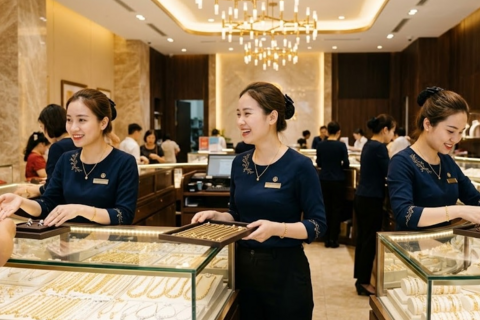 Giá vàng hôm nay 9/4: Vàng SJC, BTMC, DOJI, PNJ tăng mạnh theo thế giới