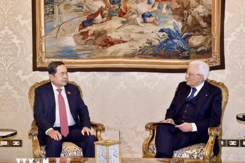 Tổng thống Sergio Mattarella đề nghị đẩy mạnh kim ngạch thương mại hai chiều Việt Nam - Italia