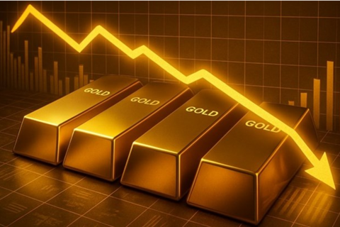Cập nhật giá vàng sáng 14.5: Tiếp tục sụt giảm