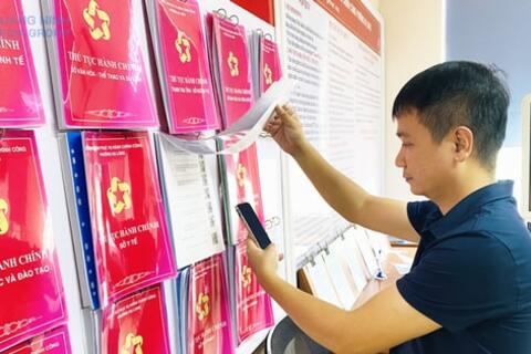 Công khai thủ tục hành chính đã được cắt giảm, đơn giản hóa