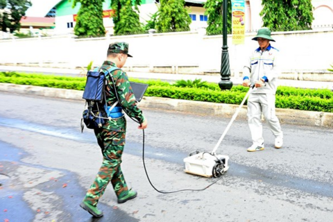 Dùng công nghệ radar hiện đại để quét, tìm hài cốt liệt sĩ ở Quảng Ngãi