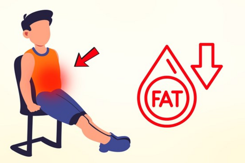 Bài tập trên ghế giúp người sau 60 tuổi giảm mỡ bụng