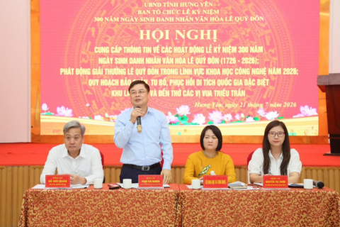 Hưng Yên tổ chức nhiều hoạt động kỷ niệm 300 năm ngày sinh Danh nhân văn hóa Lê Quý Đôn