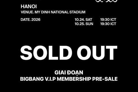 Người hâm mộ đổ xô “săn” vé BIGBANG, các hạng hết sạch sau 2 giờ mở bán