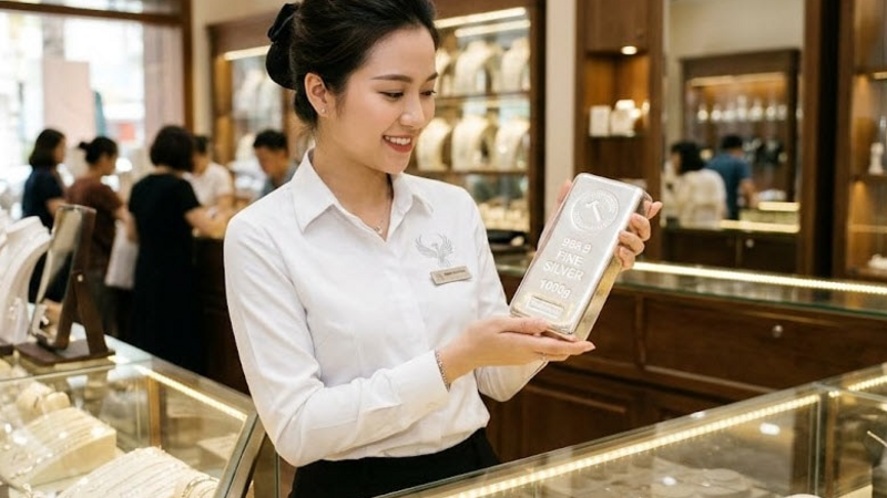 Giá bạc hôm nay 5/3/2026: Thị trường đảo chiều tăng theo đà thế giới