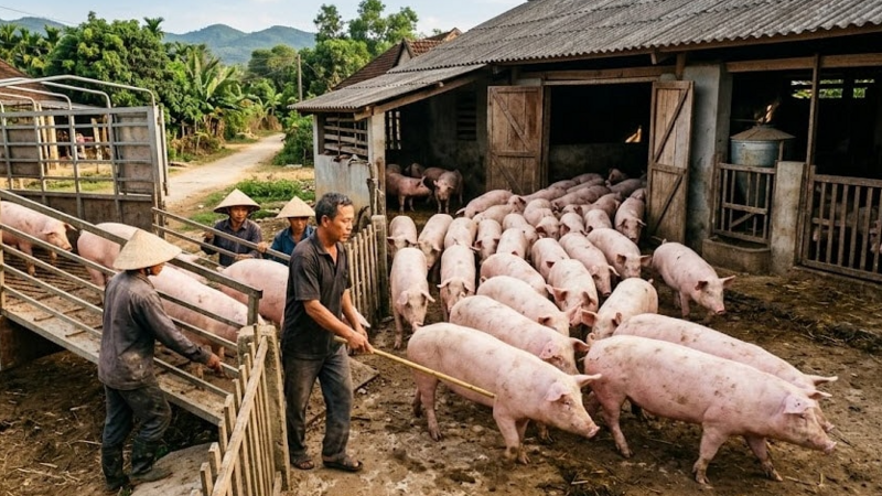 Giá heo hơi hôm nay 14/3: Thị trường ổn định, chênh lệch giữa các miền