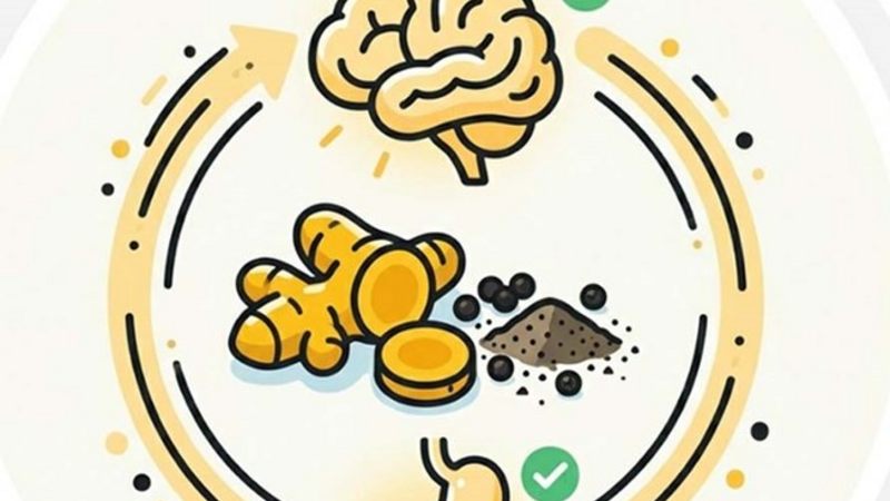 Nghệ và tiêu đen hỗ trợ toàn diện từ tiêu hóa đến não bộ