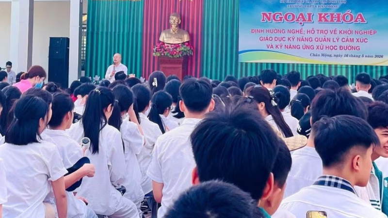Trường THPT Chân Mộng giữ nền nếp, tăng tốc ôn thi tốt nghiệp 2026