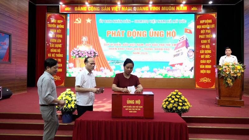 Xã Mỹ Đức vận động gần 573 triệu đồng ủng hộ Quỹ “Vì biển, đảo Việt Nam”