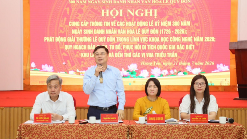 Hưng Yên tổ chức nhiều hoạt động kỷ niệm 300 năm ngày sinh Danh nhân văn hóa Lê Quý Đôn
