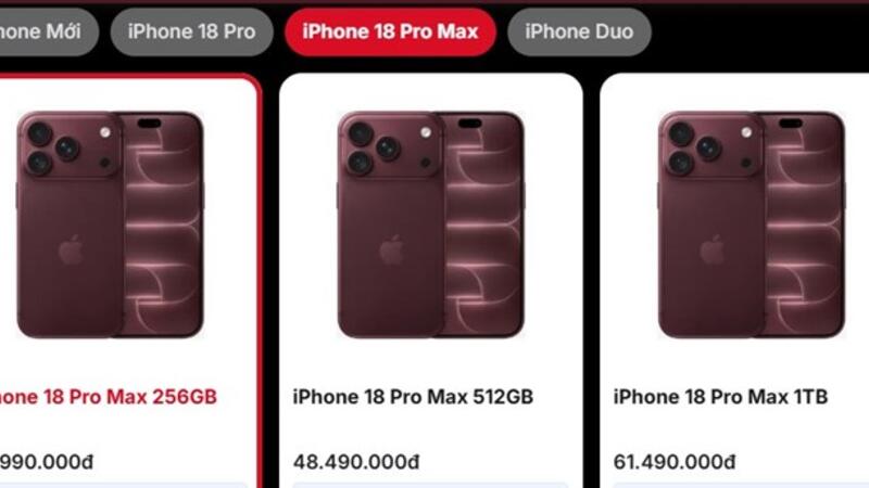 Giá iPhone 18 Pro, Pro Max tại Việt Nam: Đắt hơn Mỹ, rẻ hơn Ấn Độ và sức mua tăng vọt