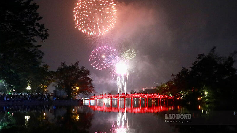 Lịch bắn pháo hoa Hà Nội ngày 10.10 nhân kỷ niệm Ngày Giải phóng Thủ đô