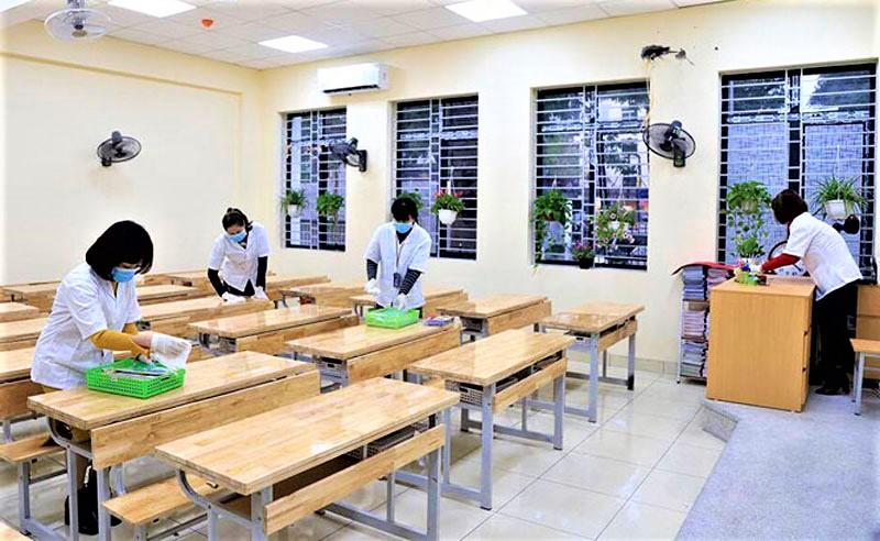 Hà Nội: Sẵn sàng đón học sinh từ lớp 7 đến lớ 12 trở lại trường học an toàn - Ảnh 2.