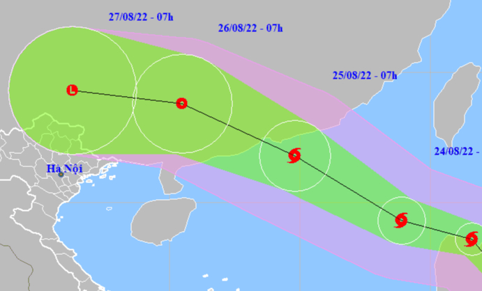 Bão Ma-on giật cấp 12 đang hướng vào khu vực phía Bắc - Ảnh 1.