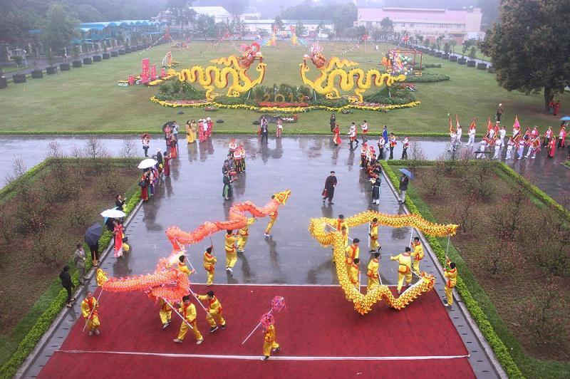 Hoạt động văn hoá, phát huy giá trị di sản tại Hoàng thành Thăng Long. Ảnh: Lại Tấn.